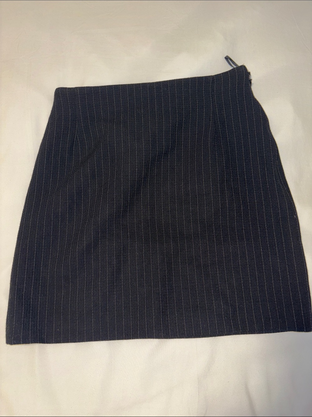 Dolce & Gabbana Navy Pinstripe Mini Skirt